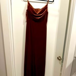 REVELRY SKYE VELVET DRESS